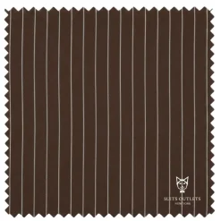 Odyssey Collection - Brown Regular Fit Bold Stripes 3-Piece Suit With Adjustable Waistband Pants