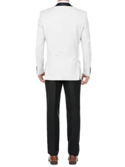 Off-White 2 Piece Tuxedo Shawl Lapel Slim Fit