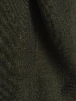 Olympia Collection - Glen Plaid Regular Fit Suit 3 Piece Olive
