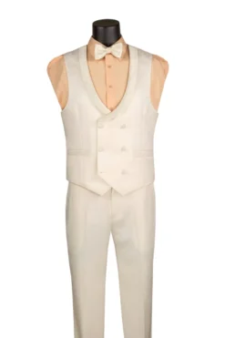 Pearl Slim Fit 3 Piece Jacquard Pattern Peak Lapel Tuxedo