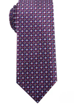Purple Mini Check Pattern Tie