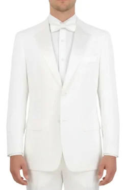 (38R) Regular Fit 2 Piece Tuxedo In White