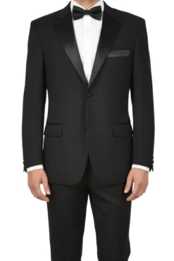 (42R) Regular Fit 2 Piece Tuxedo In Black