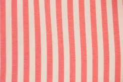 Red and White Striped French Cuff Dress Shirt Set with Tie, Cuff Links and Pocket Square