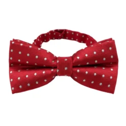 Red Polka Dot Pattern Bow Tie