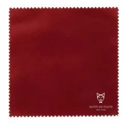 Red Slim Fit Velvet Sport Coat Single Breasted 2 buttons
