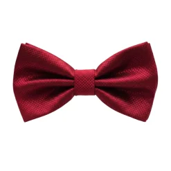 Red Textured Bow Tie
