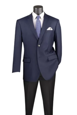 Regular Fit Blazer 2 Button in Navy