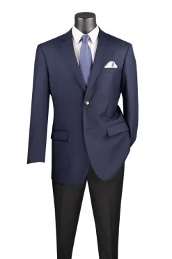 Regular Fit Blazer 2 Button in Navy