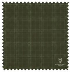 Renaissance Collection - Regular Fit Glen Plaid 3 Piece Suit Olive