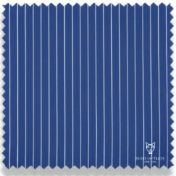 Rockefeller Collection - Double Breasted Stripe Suit Blue Regular Fit 2 Piece with Adjustable Waistband Pants