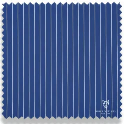 Rockefeller Collection - Double Breasted Stripe Suit Blue Regular Fit 2 Piece with Adjustable Waistband Pants