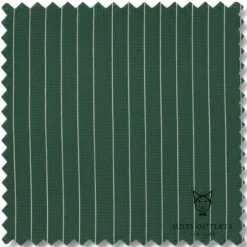Rockefeller Collection - Double Breasted Stripe Suit Hunter Green Regular Fit 2 Piece with Adjustable Waistband Pants