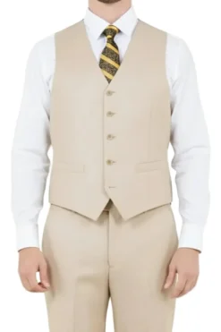 (48R) 3 Piece Modern Fit Suit - Light Beige