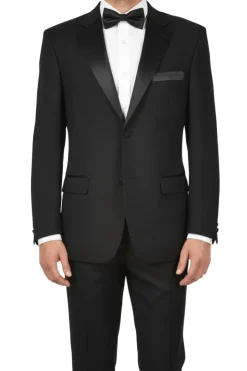 (42R) Regular Fit 2 Piece Tuxedo In Black