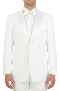 (38R) Regular Fit 2 Piece Tuxedo In White