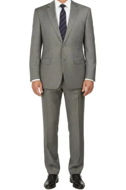(38R, 40R, 40L, 44S, 46L, 54L) Regular Fit 2 Piece Gray Suit