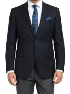(38S) Regular Fit Midnight Navy Wool Blazer