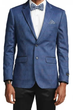 (S) Slim Fit Blue Blazer