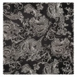 Silver Modern Fit Velvet Jacket Metallic Design
