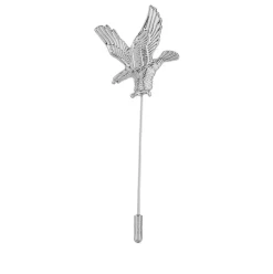Silver American Eagle Lapel Pin
