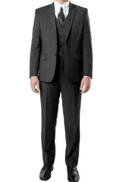 (Size 16) Boy Suit 5 Piece Set Black