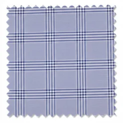 Slim Fit Suit Windowpane 3 Piece with Vest in Sky Blue