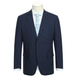 (40S) Men's 2-Piece Regular Fit Blue Check Suit
