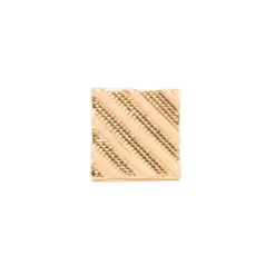 Square Diagonally Striped Cufflinks