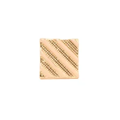 Square Diagonally Striped Cufflinks