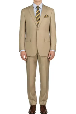(36S, 50R) Regular Fit 2 Piece Beige Suit