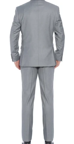 (36S) Slim Fit 2 Piece Gray Suit
