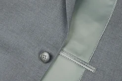 (36S) Slim Fit 2 Piece Gray Suit