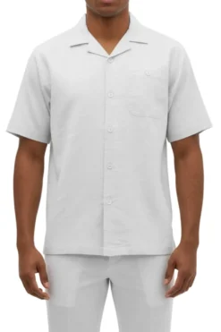 Stacy Adams - Off White Linen Walking Suit Set