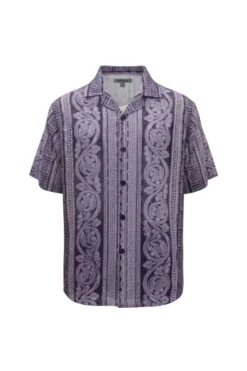 Stacy Adams - Purple Vertical Paisley Short Walking Suit Set