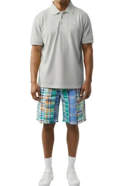 Stacy Adams - Cotton Polo Shirt in Gray