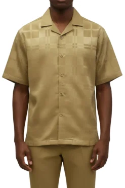 Stacy Adams - Jacquard Khaki Walking Suit Set