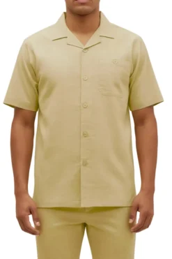 Stacy Adams - Khaki Linen Walking Suit Set