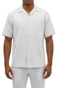 Stacy Adams - Off White Linen Walking Suit Set