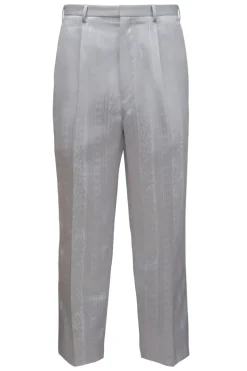 Stacy Adams - Off White Tonal Pinstripe Walking Suit Set