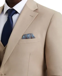 Stacy Adams - 3 Piece Hybrid Fit Suit in Tan