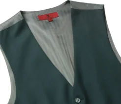 Vanderbilt Collection - Classic Dress Vest 5 Buttons Regular Fit In Green