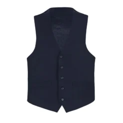 Vanderbilt Collection - Classic Dress Vest 5 Buttons Regular Fit In Dark Navy