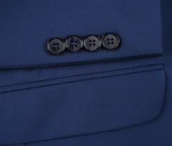 Vanderbilt Collection - Classic 2 Piece Suit 2 Buttons Regular Fit In Blue