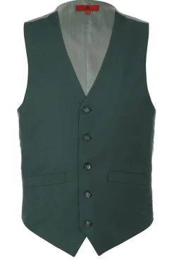 Vanderbilt Collection - Classic Dress Vest 5 Buttons Regular Fit In Green