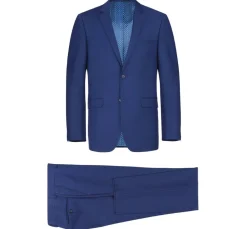 Vanderbilt Collection - Classic 2 Piece Suit 2 Buttons Regular Fit In Blue