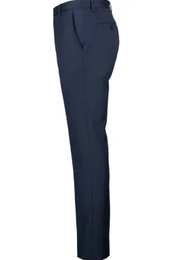 Venetian Collection - Navy Regular Fit Glen Plaid 2 Button 3 Piece Suit