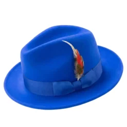 Vivid Crimson & Gold Signature Hat Feather - Hand-Selected Plume