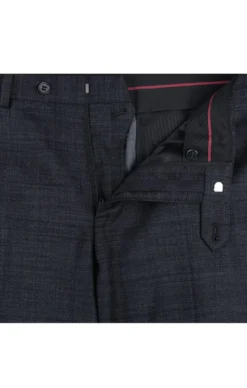 Wool Blend Slim Fit Suit 2 Piece Suit 2 Button in Charcoal