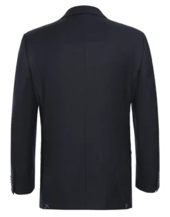 Wool Regular Fit Blazer Solid Color in Midnight Navy